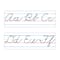 Trend Enterprises® Basic Alphabet Zaner-Bloser Cursive Bulletin Board Set